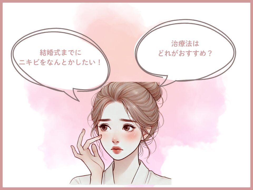 結婚式までにニキビ0を目指すのよくある質問